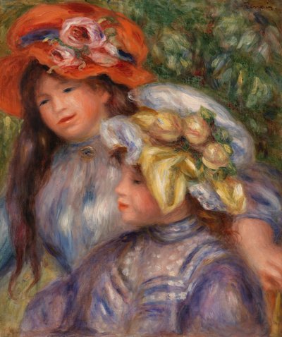 Two Little Girls by Pierre Auguste Renoir